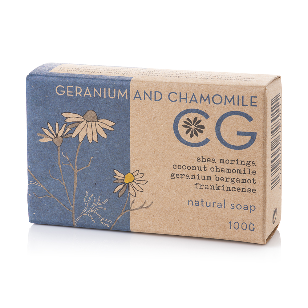 Cinnabar Green Geranium & Chamomile Bath Soap – 100g
