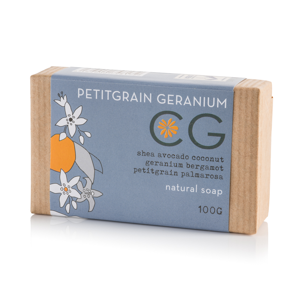Cinnabar Green Petitgrain & Geranium Bath Soap – 100G