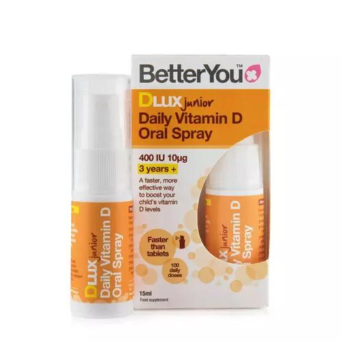 Better You Dlux Junior Vitamin D3 400iu Spray 15ml - for Kids 3+
