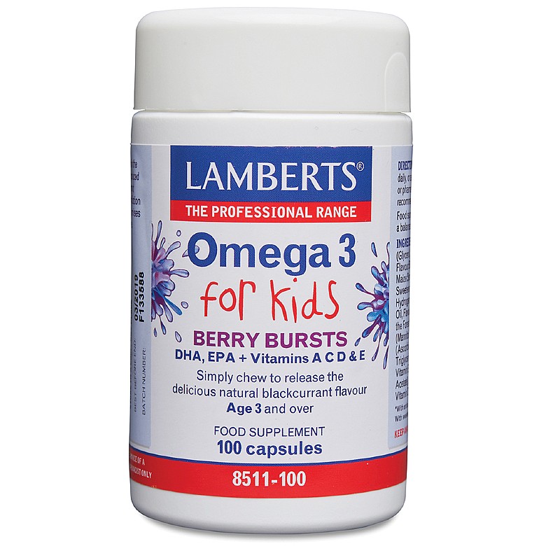 Lamberts Omega 3 for Kids Chewable Caps 100's