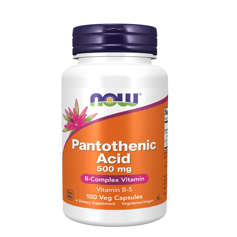 Now Pantothenic Acid 500mg 100 Caps