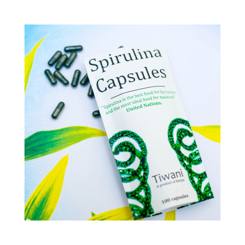 Tiwani Spirulina capsules 100s