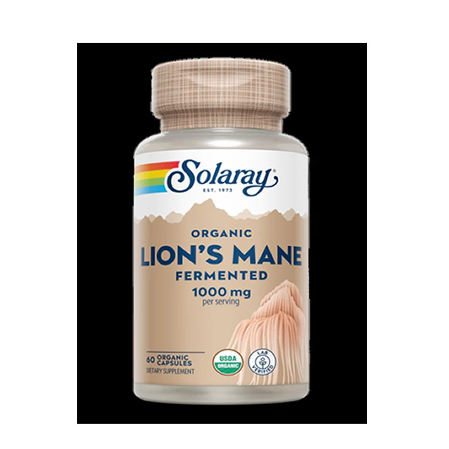 Solaray Fermented Lion's Mane Mushroom 1000mg