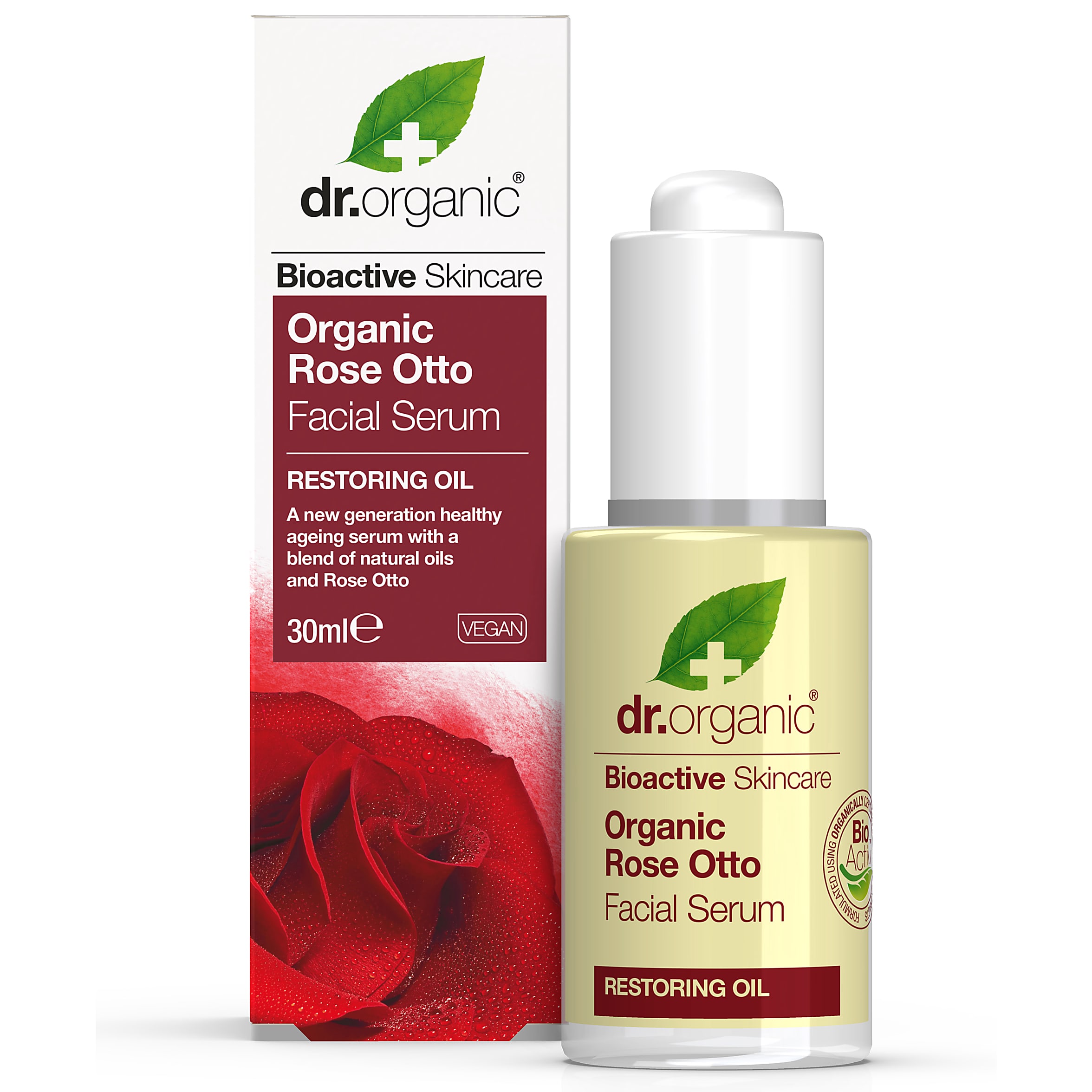 Dr. Organic Rose Otto Facial Serum 30ml