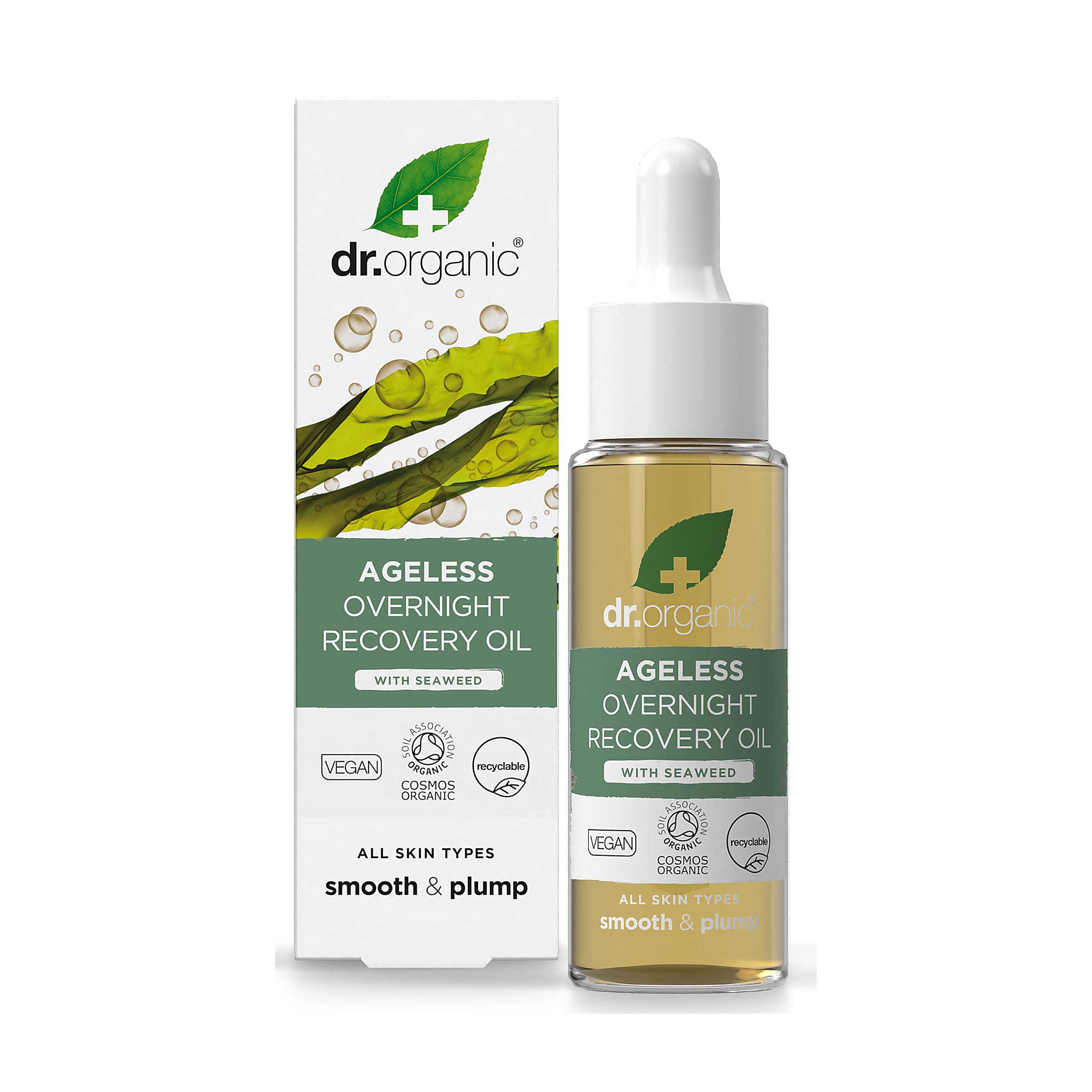 Dr. Organic Seaweed Ageless Overnight Recovery Oil 30ml
