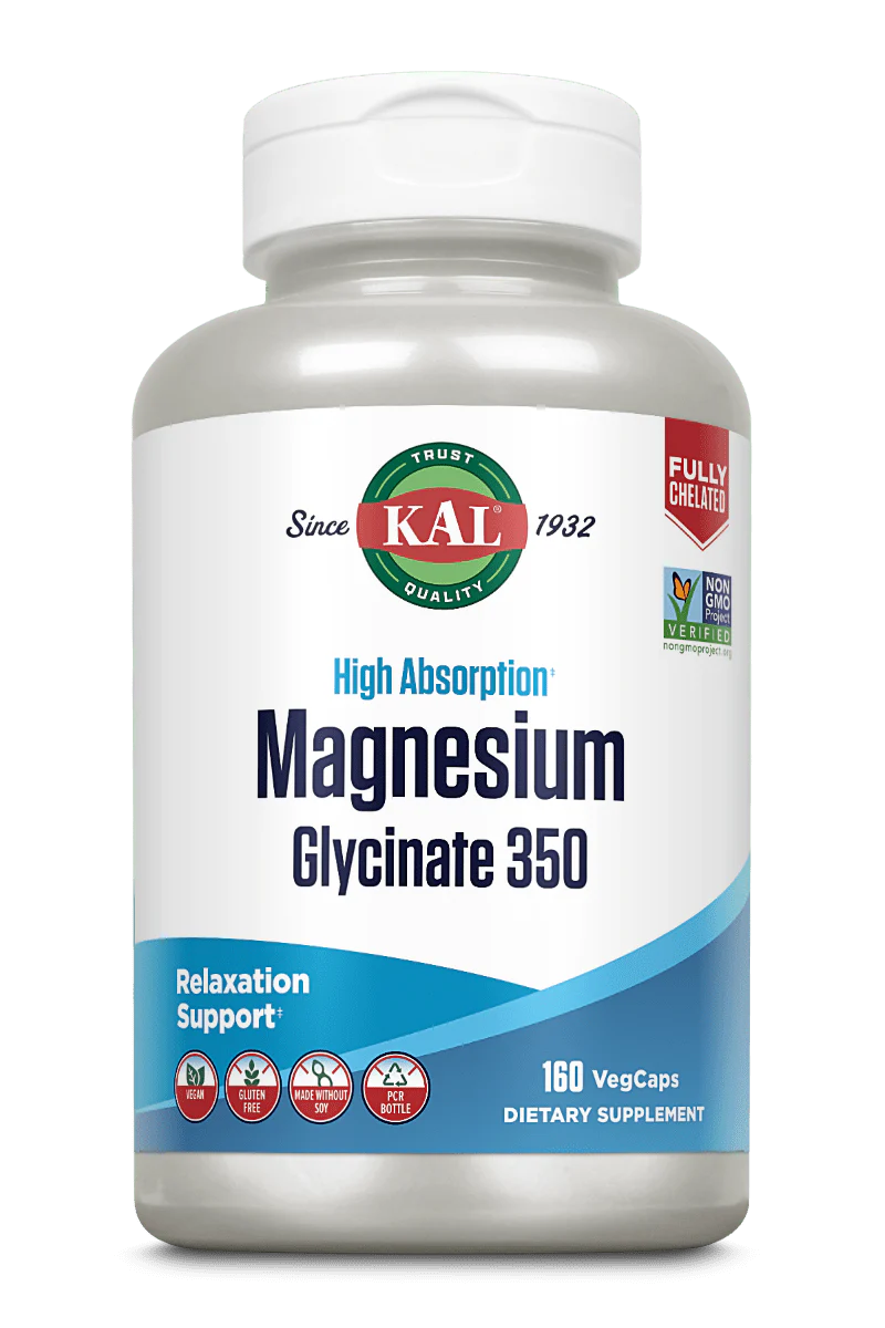 Kal Magnesium glycinate 350mg Vegcaps