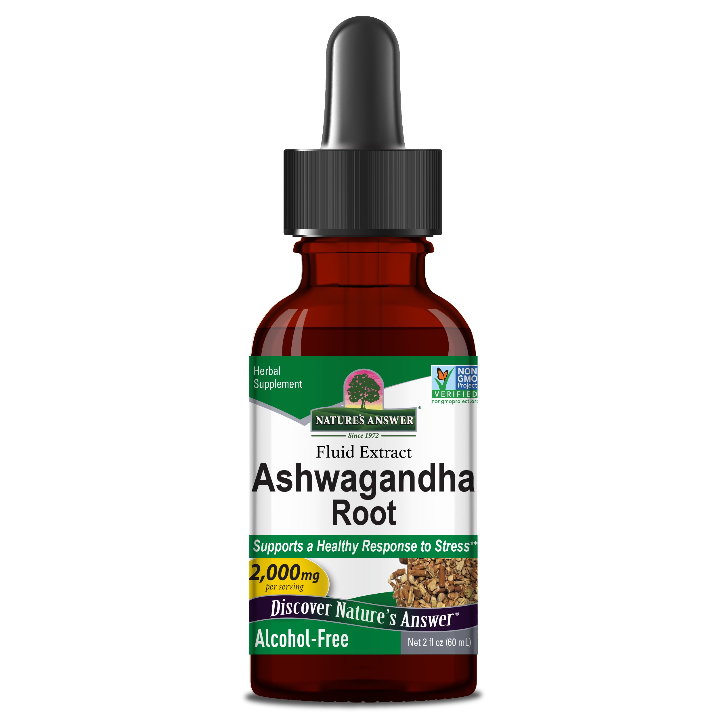 Natures Answer Ashwagandha Liquid Extract 60ml Alcohol Free