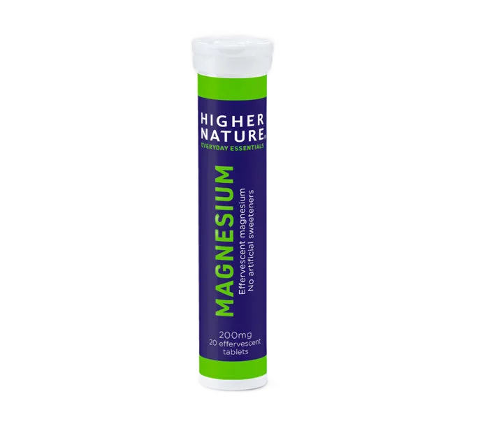 Higher Nature magnesium effervescent 200mg 20’s